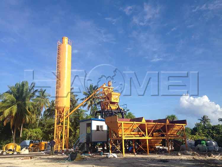 محطة خلط مدمجة: محطة خلط من النوع ذي الخزان