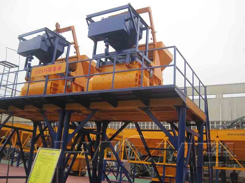 twin shaft concete mixer